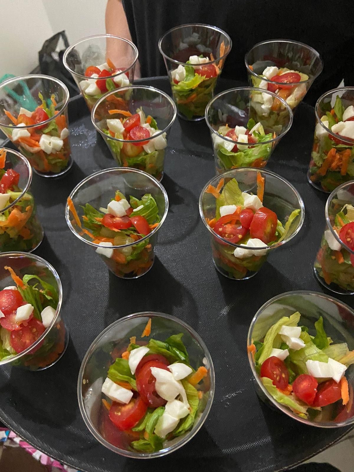Salada fresca para eventos